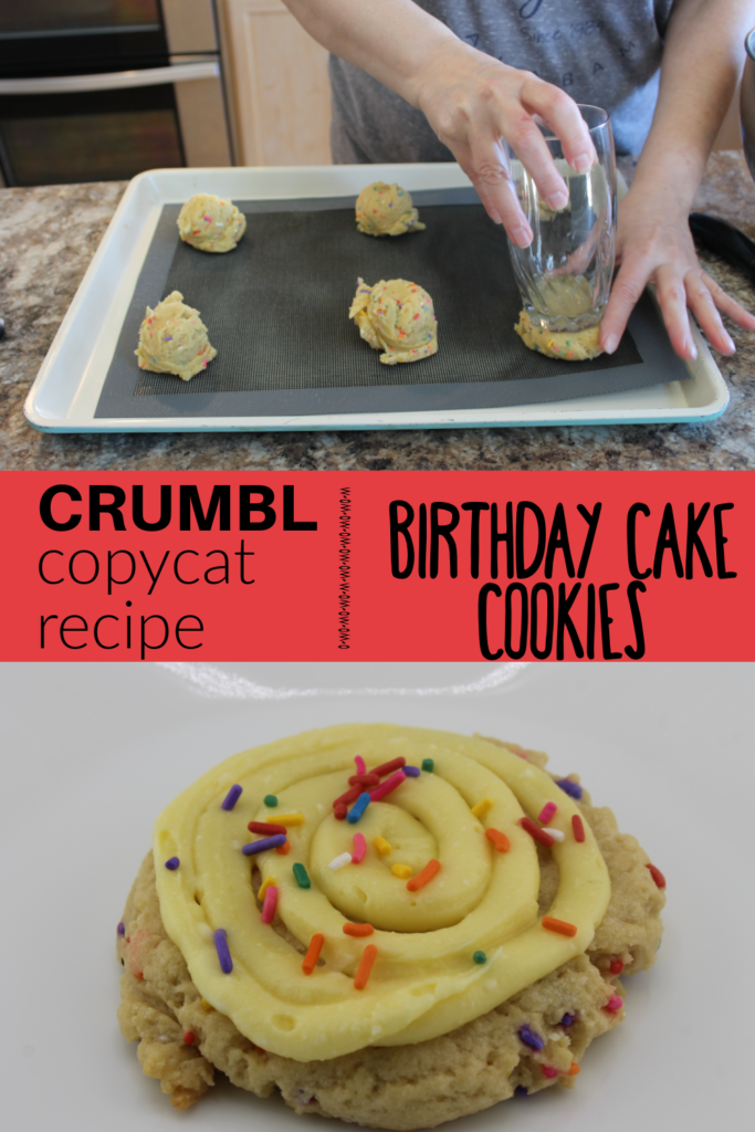 Skip a major expense and make these copycat Crumbl Birthday Cake Cookies. These inexpensive and easy to make cookies will be a huge hit.